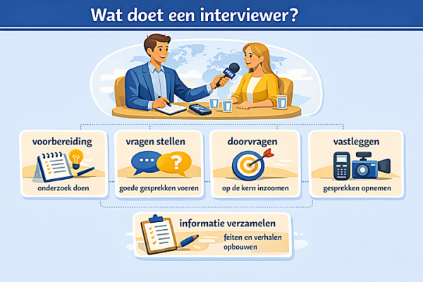 Alles over het beroep interviewer Wat doet een interviewer